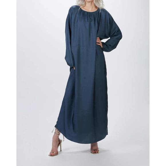 NEW ASCENO the rhodes maxi dress in lake blue - Picture 1 of 3